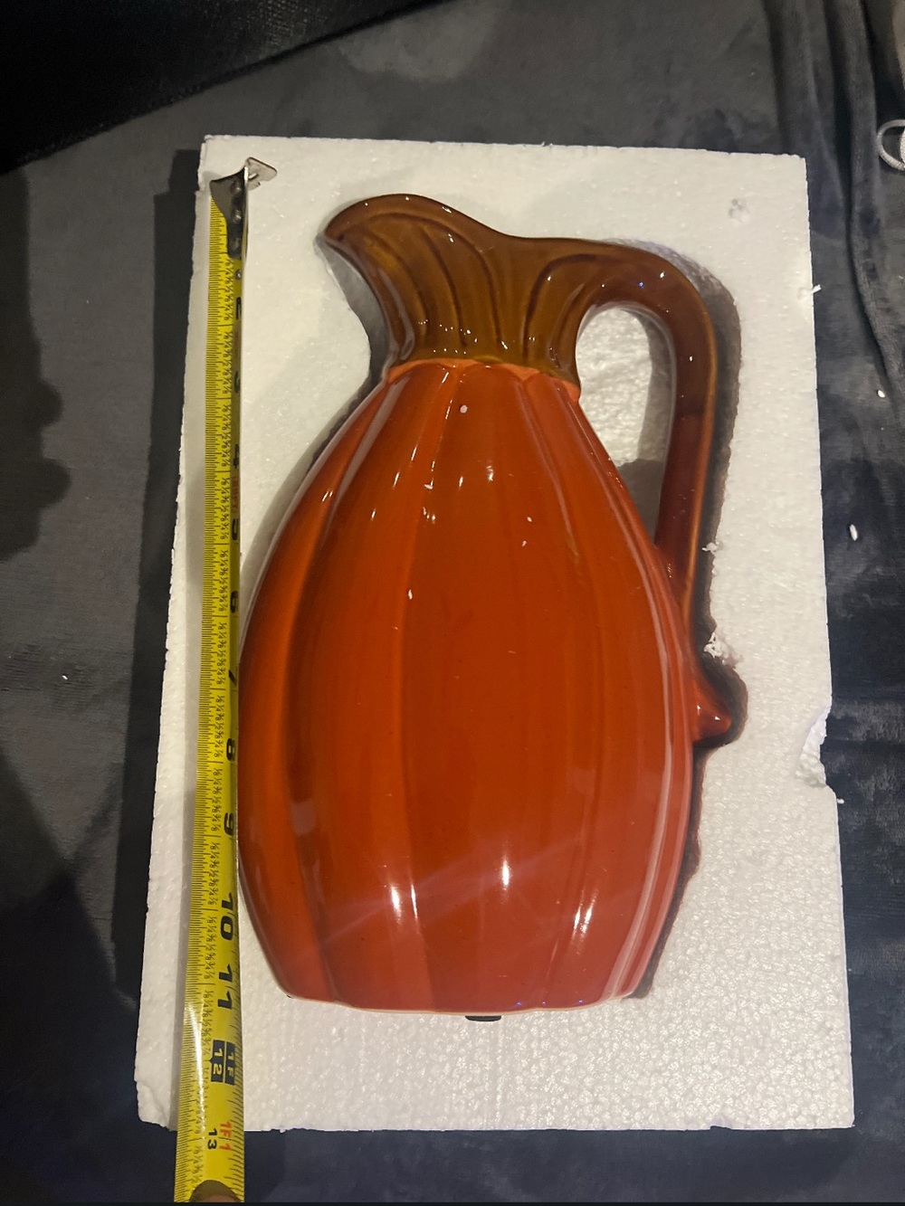 Signature Ceramic Pitcher Wall Decor in Orange and Brown - Picture 3 of 3